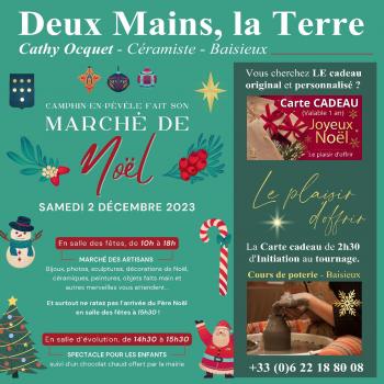 Affiche marche de noe l camphin cathy ocquet deux mains la terre poterie lille web