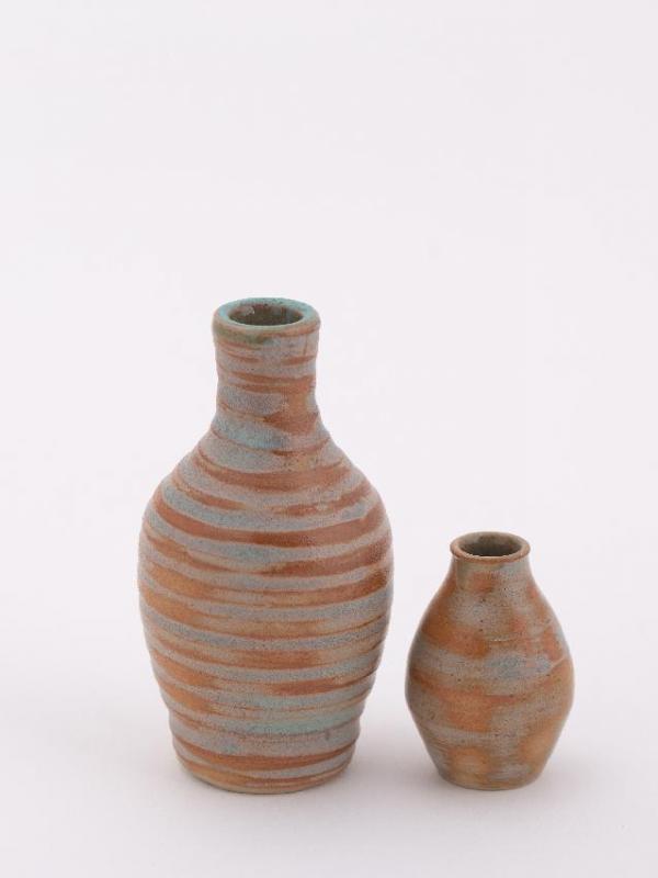 Lot de 2 petits Soliflores en grès