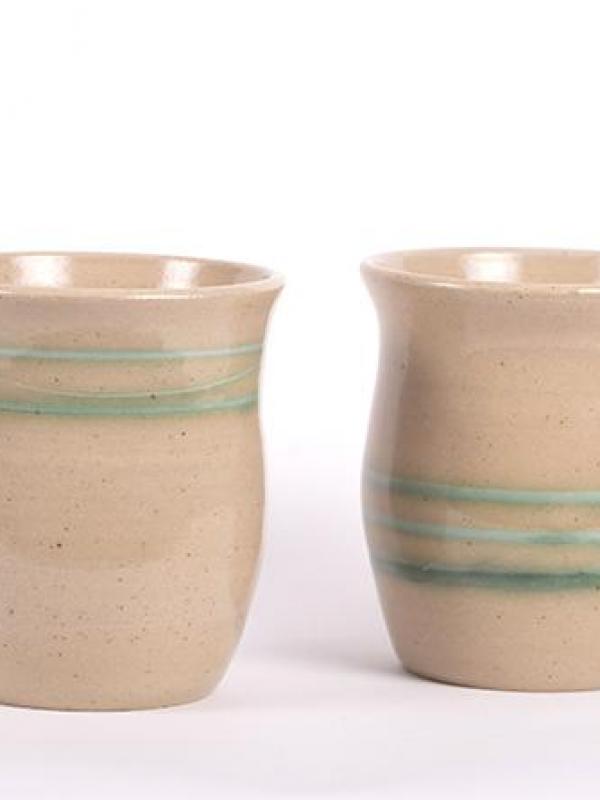 Lot de 2 Verres / Tasses céramique